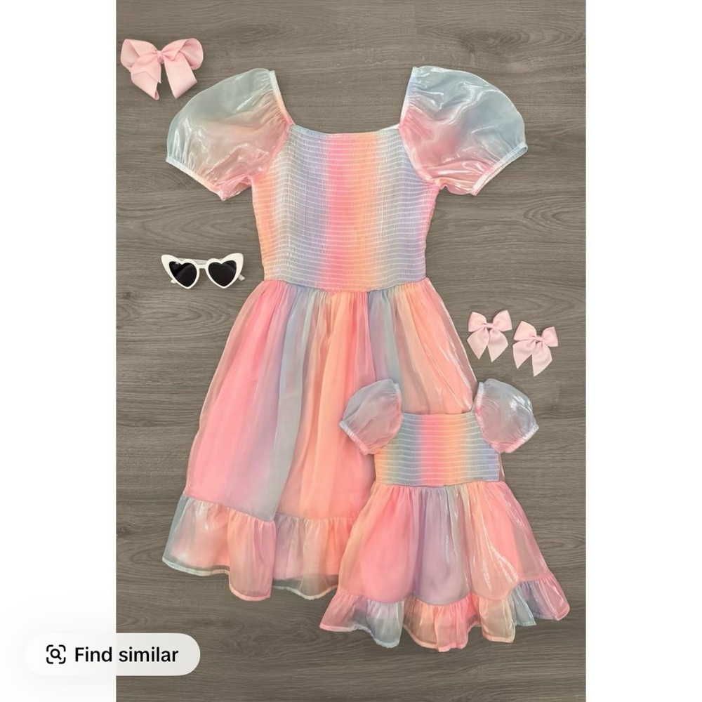 Satin Pastel Mommy & Me Dress